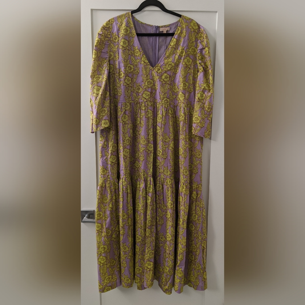 Pink Chicken Maribelle Dress in Lavender Stem Floral NWT